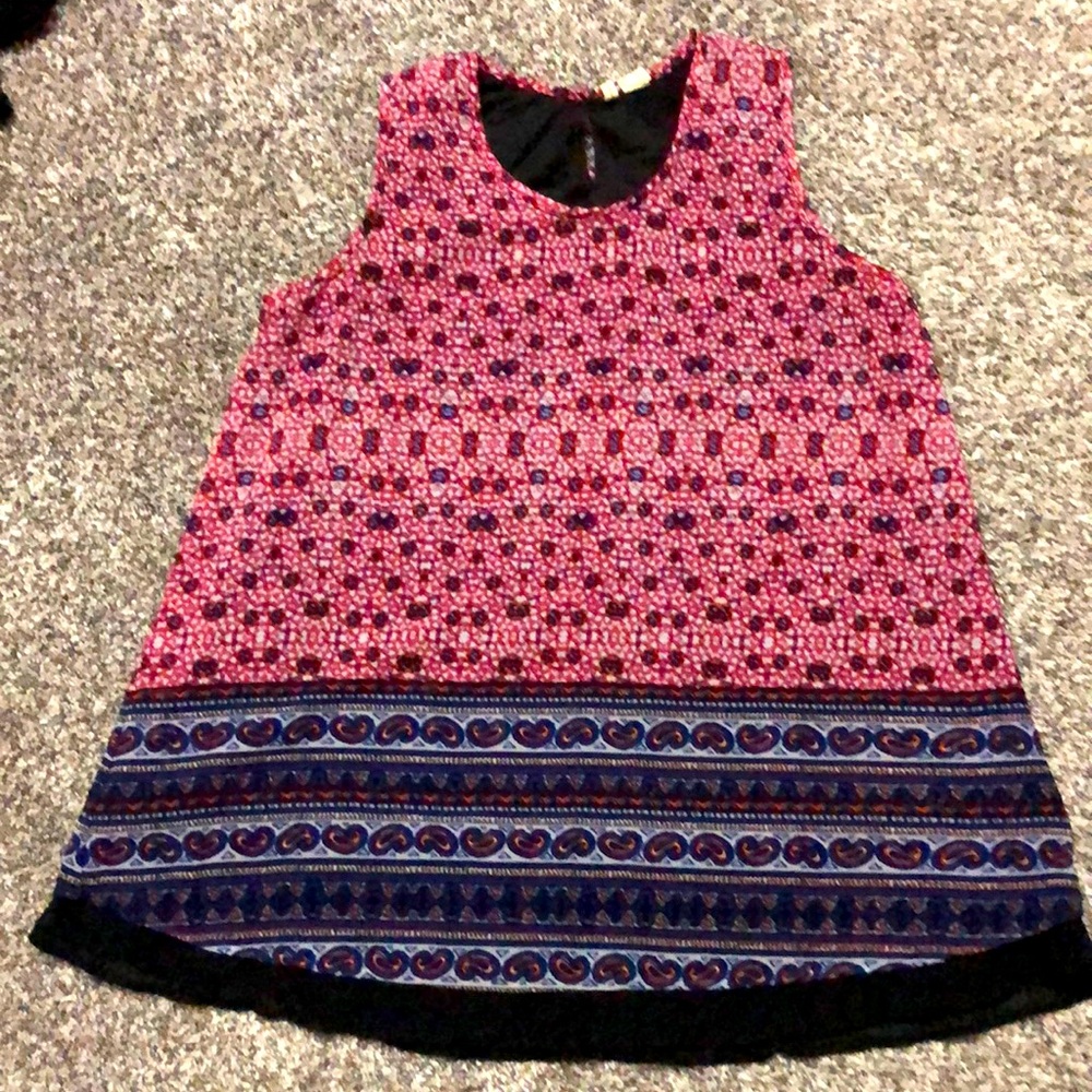 Japna Colorful Dressy Top Size Large
